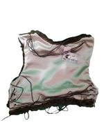 ZIA Faux fur open back lace up top